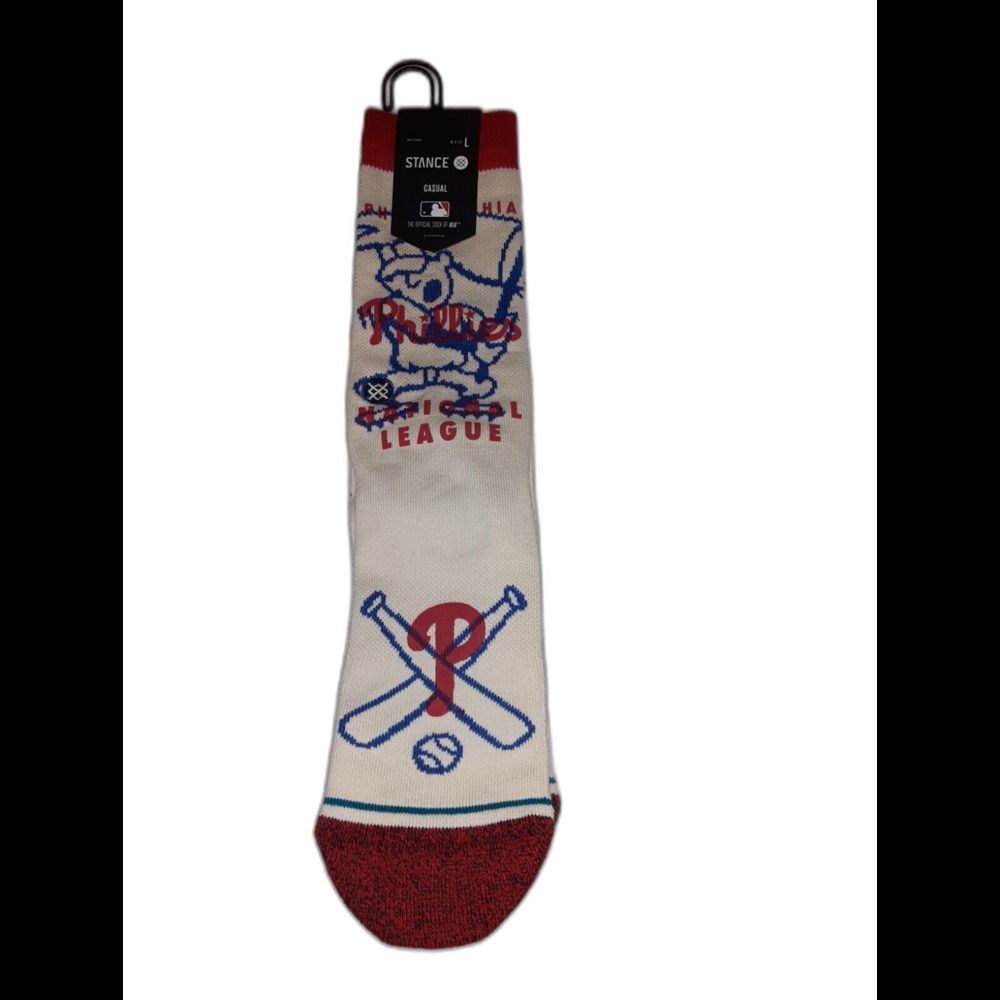 Stance MLB Philadelphia Phillies Hey Batter Socks Size L 9-13 NWT